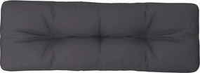 vidaXL antracitszürke szövet raklappárna 120 x 40 x 12 cm
