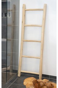 Dekorációs létra teak fából, natúr, 50x150 cm