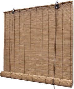 vidaXL Barna Bambusz Roló 80 x 160 cm