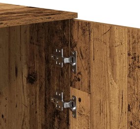 tároló szekrény antik fa 40x45x103,5 cm szerelt fa