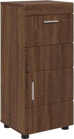 vidaXL Fürdőszobai Szekrény Szett TULUM Barna Tölgy 37 x 31,5 x 82 cm