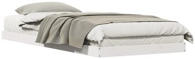 Földi ágykeret Fehér 90 x 220 cm Tömör fenyőfa