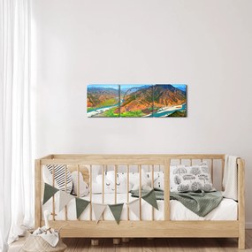Kép - Jangce folyó (órával) (90x30 cm)