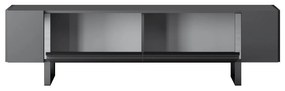 TV szekrény Yildiz - Anthracite, Silver