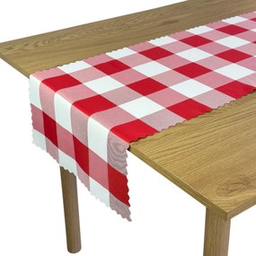 Foltálló Futópad Dekoratív Alice Rácsos Piros 50x120 cm