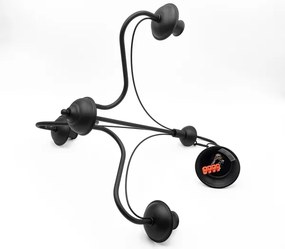 Láncos csillár ANTON 3xE14/15W/230V fekete