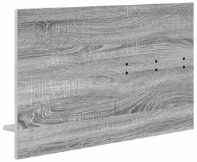 Fali Kabáthorog polcokkal Szürke sonoma 90 x 10 x 50 cm Faanyag