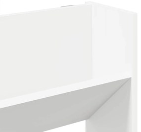 fehér szerelt fa fali cipősszekrény 80 x 18 x 90 cm