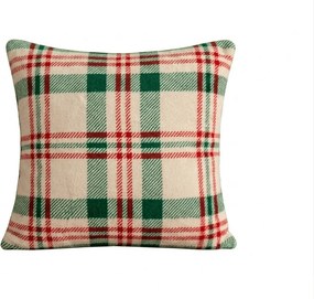 Mikroplüss párnahuzat WINTER PLAID 45x45 cm, színes kivitel