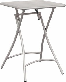 vidaXL Bisztróasztal Bézs 55 x 55 x 72,5 cm Porfestett acél