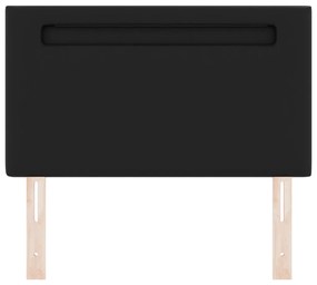Fejtámla Egyszerű Dizájn Fekete 90 cm Műbőr