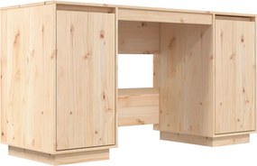 vidaXL tömör fenyőfa íróasztal 140 x 50 x 75 cm