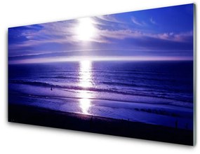 Üvegfotó Sea Sun Landscape 125x50 cm