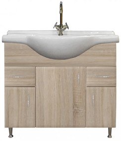 Bianca Plus 85 alsó szekrény mosdóval, sonoma tölgy színben