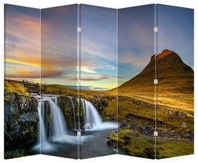 Paraván - Hegyek és vízesések Izlandon (210x170 cm)