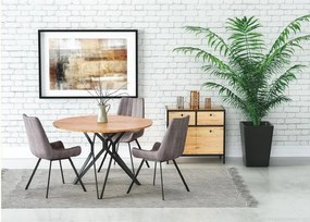 Pixel 2 Étkezőasztal arany tölgy/fekete 120x76cm