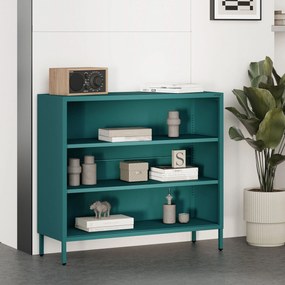 Alacsony polcos szekrény LUCA , 1000 x 900 x 350 mm, Modern: tengerszínű