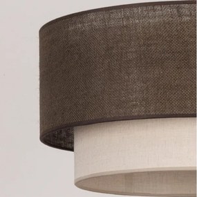 Brilagi - LED felületre szerelhető csillár BOHO ECO 1xE27/10W/230V Ø 40 cm barna/krémszínű