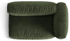 Zöld bársony kanapé modul (jobb oldali) Martina – Micadoni