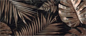 Fotótapéta Flizelin az Otthon Szobájába 3D Egzotikus levelek 250x104 Ragasztó