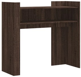 barna tölgyszínű szerelt fa tálalóasztal 100x35x90 cm