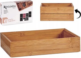 Öko Bambusz Állítható Doboz Tároló Rendszerező Moduláris Fa 23x15 Ar