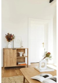 Natúr színű tölgyfa szekrény 95x80 cm Twig – The Beds