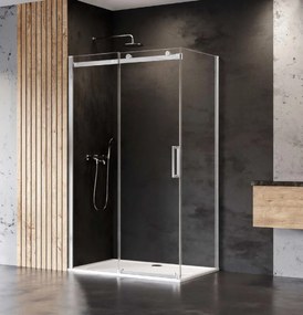 New Trendy Sling zuhanykabin 120x90 cm négyszögletes króm fényes/átlátszó üveg D-0181A/D-0103B