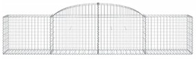 15 db íves horganyzott vas gabion kosár 300x50x60/80 cm