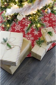 Freezy Snowflakes pamut szőnyeg a karácsonyfa alá, ø 130 cm - Butter Kings