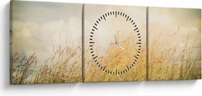 Kép - Mező ősszel (órával) (90x30 cm)