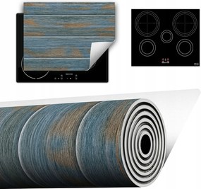 Vinyl Szőnyeg A Konyhába Több Hely 70x52 kék fa