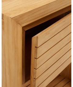 Natúr színű alacsony teakfa mosdó alatti szekrény 60x80 cm Saula – Kave Home