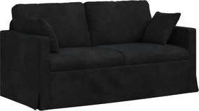 vidaXL Kanapé Fekete 158 x 78 x 80 cm Bársony