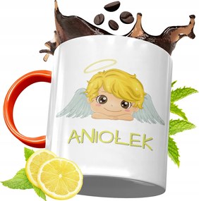 Narancssárga Bögre Gyerekeknek Gyereknapra, fényképes nyomattal