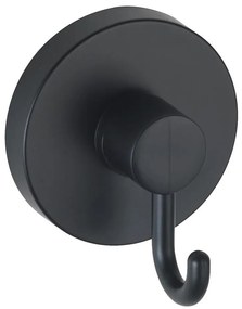 WENKO 24730100 - VACUUM-LOC kerek kampó, fekete, 6 x 6,7 cm