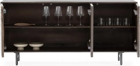 Sötétbarna mangófa komód 160x75x40 cm Kalai – MOME