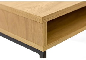 Íróasztal tölgyfa dekoros asztallappal 35x100 cm Frame – Woodman