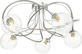 Dar Lighting modern mennyezeti lámpa onawa csiszolt króm darona5450-03