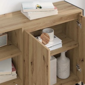 Oldalsó szekrény Művészi tölgy 96.5 x 30 x 75 cm Faanyag