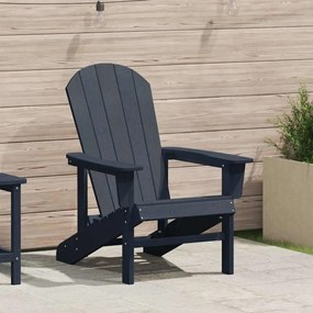 vidaXL Adirondack szék Sötétkék 82 x 74 x 92 cm HDPE
