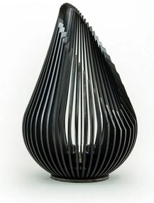 Fém gyertyatartó Growdrop M, fekete acél - Glowbus