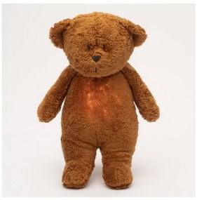 Moonie - Snuggle buddy dallammal és világítással medvebocs 2.0 organic caramel