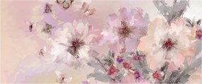 Kép - Művészeti kollázs pillangókkal (120x50 cm)