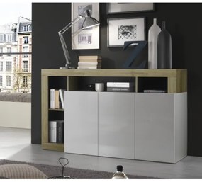 Komód LENOR fehér/barna