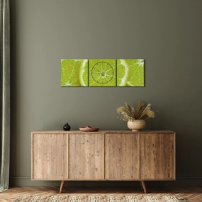 Kép - citrom szelet (órával) (90x30 cm)