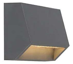 Modern kültéri fali lámpa sötétszürke LED-del IP54 - Sandstone 1