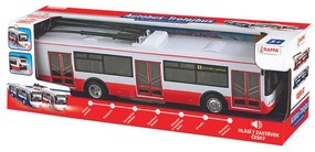 Rappa trolibusz hanggal és fénnyel, 28 cm