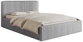 Franciaágy 140 cm Tulia 140 (világosszürke + fekete). 1100282