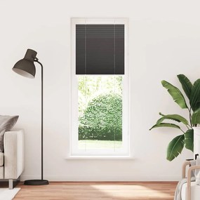 pliszírozott redőny fekete 75x200 cm szövetszélesség 74,4 cm